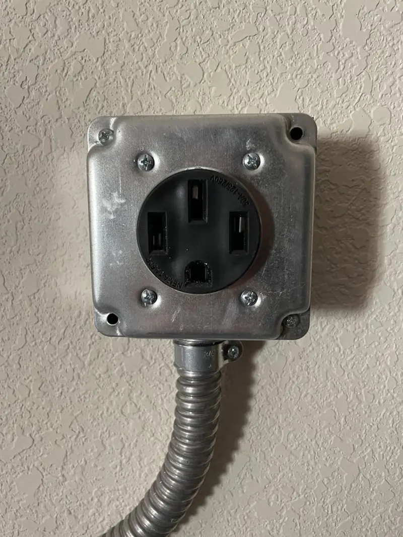 NEMA 14-50 outlet installed for Electrical Panel Upgrade in Opa-locka